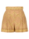 TWINSET PRINTED POPLIN SHORTS BERMUDA, SHORT BEIGE