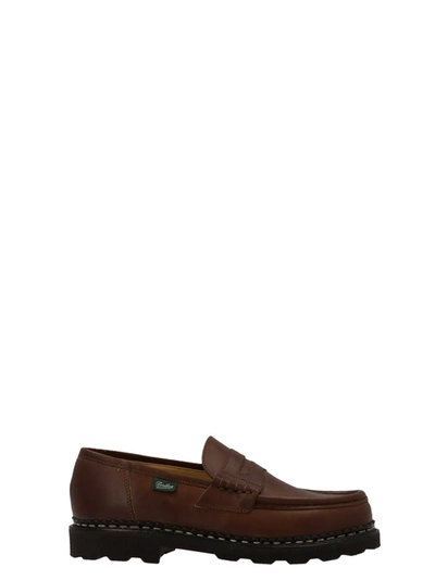 Paraboot Reims Leather Loafers In Brown