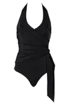 ONIA ELENA SIDE TIE ONE-PIECE SWIMSUIT