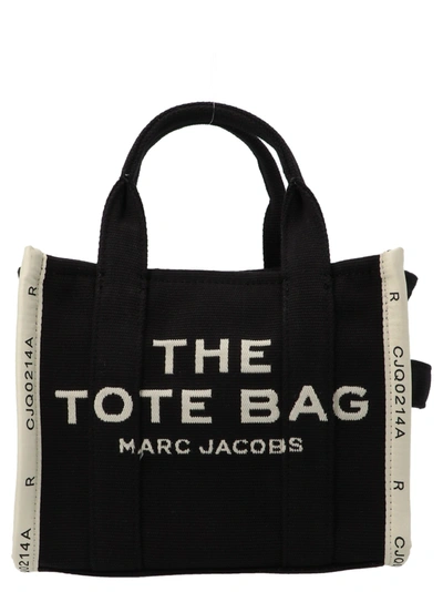 MARC JACOBS TRAVELER TOTE MINI TOTE BAG WHITE/BLACK