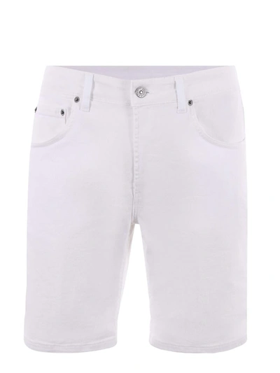 Dondup Derick Bermuda Shorts In Bianco