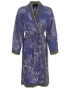 Etro Kesa Floral-print Silk Robe In Lilac