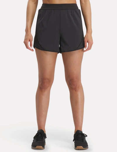 Reebok Women's Lux High-rise Sweat-wicking Short In Black