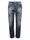 14 Bros Straight Trousers In Blue