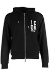 Dsquared2 Logo-print Zipped Hoodie In Black