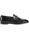 GUCCI GUCCI JORDAN LEATHER LOAFERS
