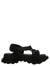 Jil Sander Sole Sandals With Adjustable Straps In Black