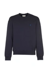 Maison Kitsuné Cotton Sweatshirt In Blue