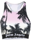 Palm Angels Pink Sunset Top In Purple