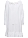 Patou Woman Mini Dress White Size 6 Cotton In White