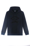 Paul & Shark Shark-print Cotton Hoodie In Multi