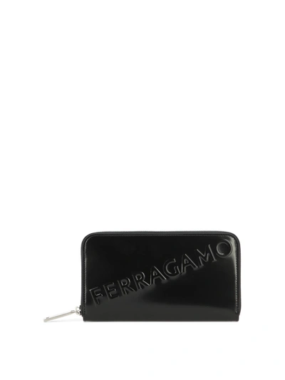 Ferragamo "" Wallet In Black