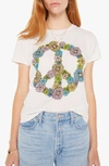 Mother The Lil Goodie Goodie Tie-dye Graphic Tee In Peace Flowers