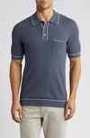 RAILS HARDY TIPPED SHORT SLEEVE POLO jumper