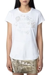 ZADIG & VOLTAIRE WOOP EMBROIDERED COTTON GRAPHIC T-SHIRT