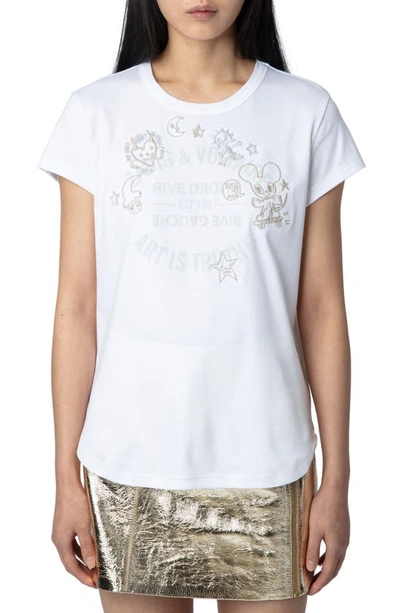 Zadig & Voltaire Walk Blason T-shirt In White