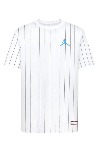 Jordan Mvp Pinstripe Big Kids' Graphic T-shirt In White