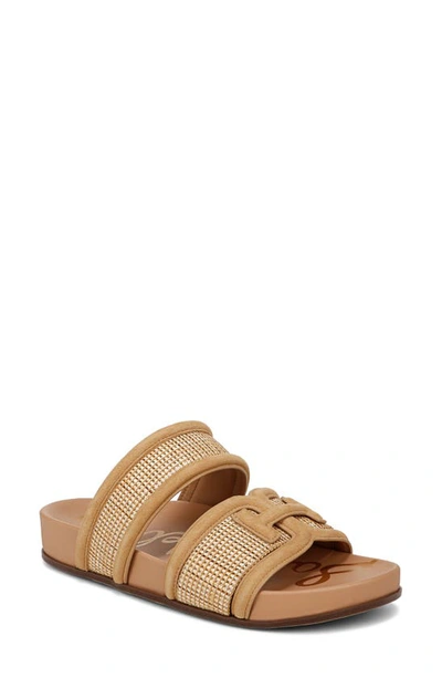 Sam Edelman Rowan Slide Sandal Sand Dune Raffia In Multi