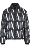 Armani Exchange Logo-print Padded Jacket In Black