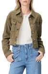 Paige Cerra Stretch Twill Jacket In Vintage Ivy Green