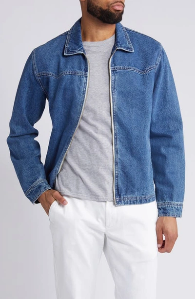 RAILS COOKE DENIM WESTERN ZIP FRONT SHIRT