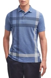 Barbour Men's Blaine Tartan Short Sleeve Polo Shirt In Blue