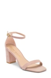 Stuart Weitzman Nudistcurve 75 Block Heel Sandal In Dolce