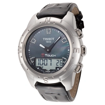 Tissot Women's T-touch Ii 42.7mm Quartz Watch In Black