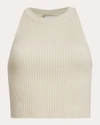 Eleven Six Women's Tia Cropped Tank Top In White