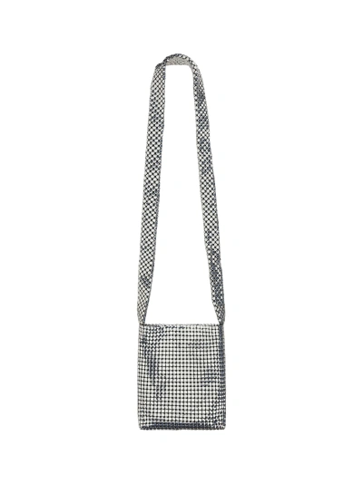 Rabanne Pixel Mini Shoulder Bag In Silver
