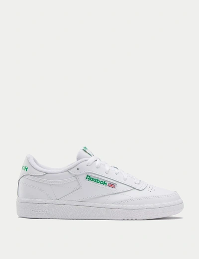 Reebok Club C 85 Vintage Leather Sneakers In White