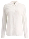 Aspesi Button-up Long-sleeved Shirt In White