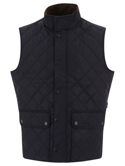 Barbour Lowerdale Quilted Cotton Vest In Blue