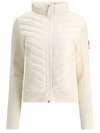 Canada Goose White Hybridge Down Jacket In White