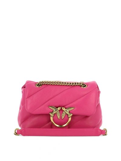Pinko "love Mini Puff" Shoulder Bag In Fuchsia