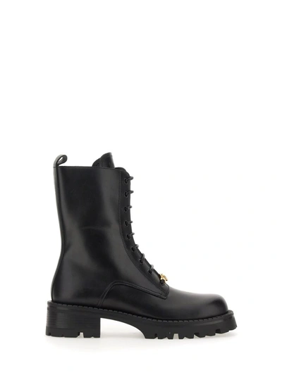 Versace Boot With Laces Alia In Black