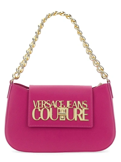 Versace Jeans Couture Bag With Logo In Pink