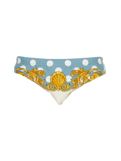 Versace Seashell Baroque 泳裤 In Multicolour