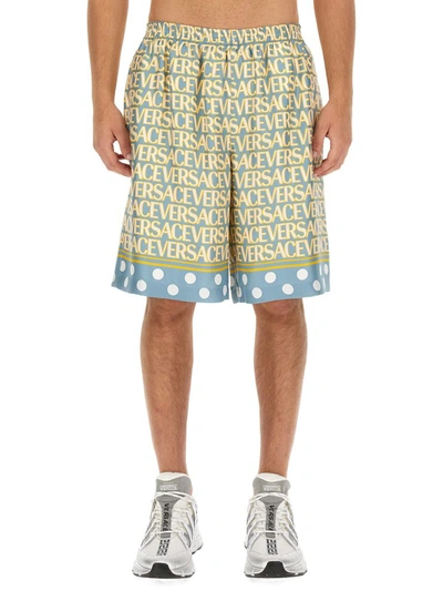 VERSACE VERSACE SHORTS WITH LOGO