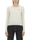 Vivienne Westwood Bea Logo Cotton & Cashmere Sweater In Ivory