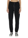 Vivienne Westwood Women Jogging Pants With Spray Print Orb In Black
