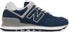 New Balance Navy 574 Core Sneakers In Navy