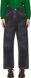 Ymc You Must Create Black Silver Jeans In 01-black