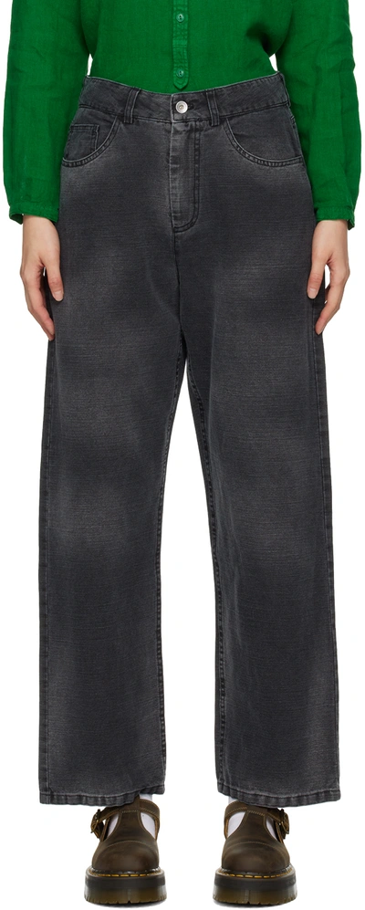 Ymc You Must Create Black Silver Jeans In 01-black