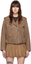STAND STUDIO TAN ICON SUEDE JACKET