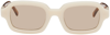 BONNIE CLYDE OFF-WHITE SHY GUY SUNGLASSES