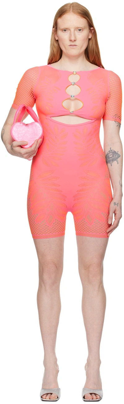 Poster Girl Pink & Orange Dinero Jumpsuit In Tycoon Pink