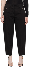 Tom Ford Black Pleated Cargo Trousers In Lb999 Black