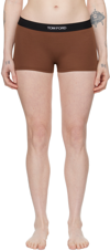 TOM FORD BROWN SIGNATURE BOY SHORTS