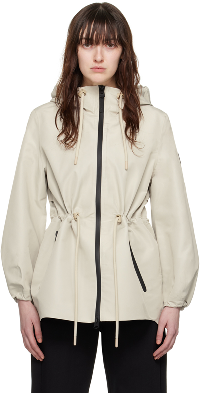 Mackage Beige Kalea Jacket In Trench-celestialblue